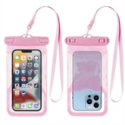 Coque TPU étanche IPX8 avec protection Airbag - 7.2" - Rose